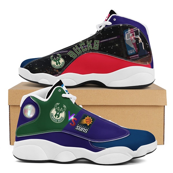 Women's Milwaukee Bucks And Suns Limited Edition JD13 Sneakers 002